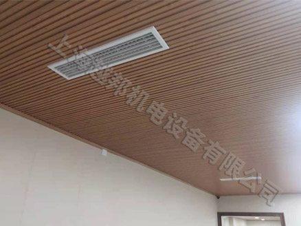 茶室美的空調和三菱新風安裝工程