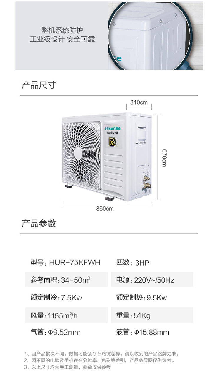 海信中央空調風管機一拖一12